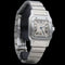 Montre Cartier Santos Galbée PM - Montre quartz en acier 58 Facettes MT45190