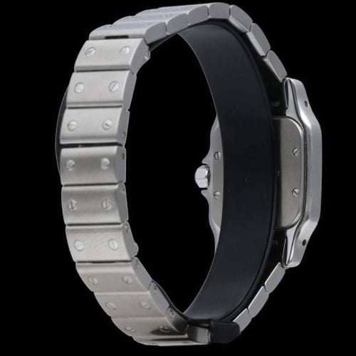 Montre Cartier Santos Galbée PM - Montre quartz en acier 58 Facettes MT45190