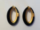 Boucles d'oreilles Pomellato Victoria - Boucles d’oreilles à clip en or rose 18 carats et jais 58 Facettes