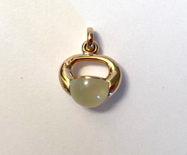 Pendentif Pomellato Luna - Pendentif Lune en or rose 18 carats et quartz 58 Facettes