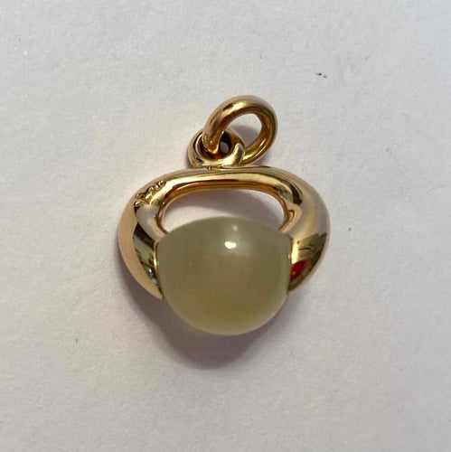 Pendentif Pomellato Luna - Pendentif Lune en or rose 18 carats et quartz 58 Facettes