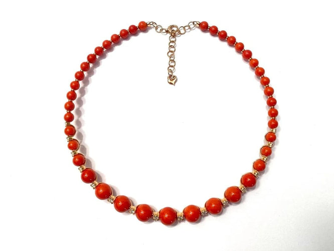 Collier Chantecler Chérie - Collier ras-du-cou en or rose 18 carats, diamants et corail 58 Facettes