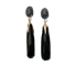 Boucles d'oreilles Pomellato Victoria - Boucles d’oreilles pendantes en or rose et diamants noirs 58 Facettes