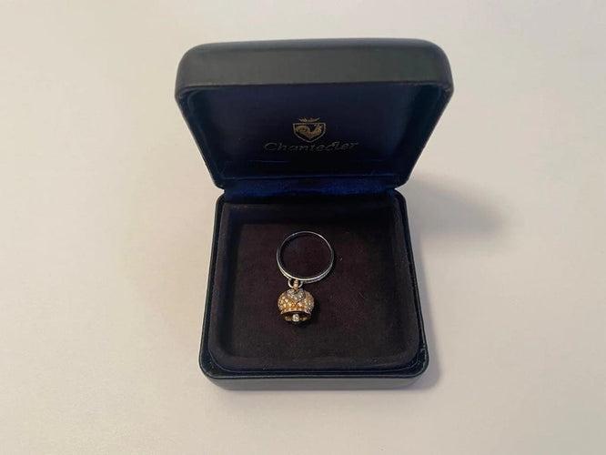 Bague 53 Chantecler Campanella - Bague Sonnerie de cloche en or blanc et diamants 58 Facettes