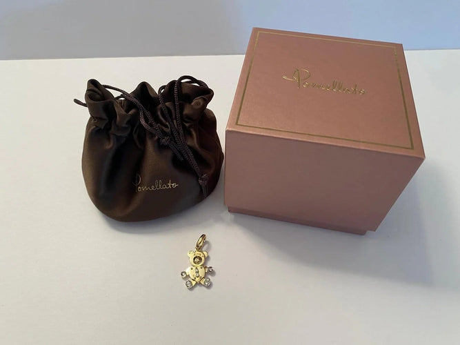 Pendentif Pomellato - Pendentif ours en peluche en or jaune 18 carats et diamants 58 Facettes