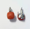 Boucles d'oreilles Pomellato Capri - Boucles d'oreilles en or blanc 18 carats avec corail et diamants 58 Facettes