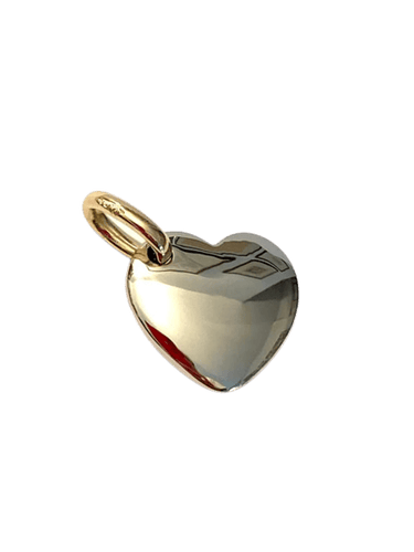 Pendentif Pomellato Cœur - Pendentif cœur en or blanc et jaune 18 carats 58 Facettes
