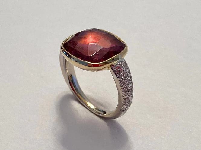 Bague 51 Pomellato Sherazade - Bague en or blanc 18 carats avec diamants 58 Facettes