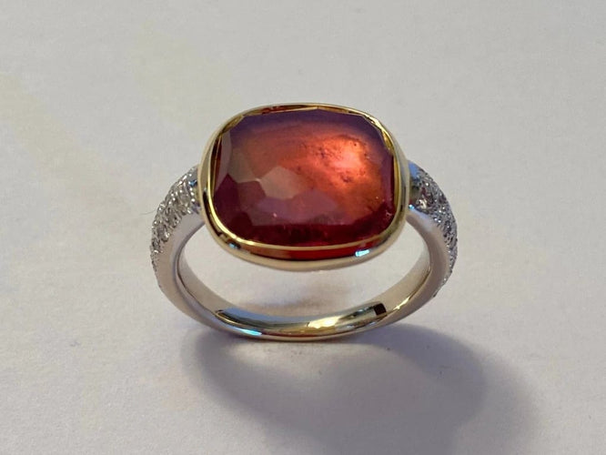 Bague 51 Pomellato Sherazade - Bague en or blanc 18 carats avec diamants 58 Facettes
