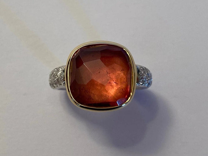 Bague 51 Pomellato Sherazade - Bague en or blanc 18 carats avec diamants 58 Facettes
