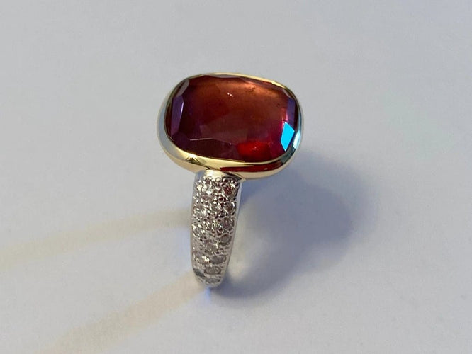 Bague 51 Pomellato Sherazade - Bague en or blanc 18 carats avec diamants 58 Facettes