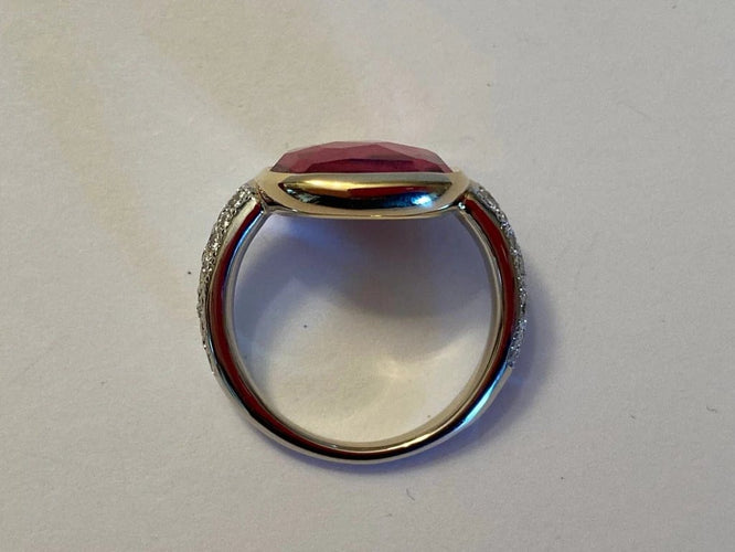 Bague 51 Pomellato Sherazade - Bague en or blanc 18 carats avec diamants 58 Facettes