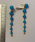 Boucles d'oreilles Chantecler Cherie - Boucles d'oreilles pendantes en or jaune 18 carats, diamants et turquoise 58 Facettes
