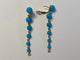 Boucles d'oreilles Chantecler Cherie - Boucles d'oreilles pendantes en or jaune 18 carats, diamants et turquoise 58 Facettes