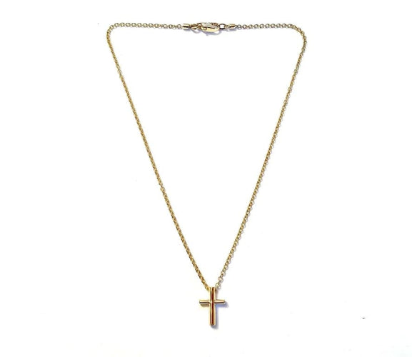 Collier Pomellato Croix - Collier croix en or jaune 18 carats 58 Facettes