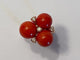 Bague 55 Chantecler Chérie - Bague en or rose 18 carats, diamants et corail 58 Facettes
