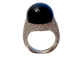 Bague 53 Chantecler Chérie - Bague en or blanc 18 carats, onyx et diamants 58 Facettes