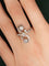 Bague 54 Bague Napoléon III en deux ors 18 ct et diamants 58 Facettes 7122A