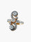 Bague 54 Bague Napoléon III en deux ors 18 ct et diamants 58 Facettes 7122A