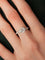 Bague 52 Solitaire - Bague en or blanc 18 ct et diamants 58 Facettes 6489A