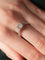 Bague 52 Solitaire - Bague en or blanc 18 ct et diamants 58 Facettes 6489A