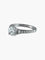 Bague 52 Solitaire - Bague en or blanc 18 ct et diamants 58 Facettes 6489A