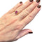 Bague 54 Bague de fiançailles - Rubis ovale et pavage de diamants 58 Facettes 7455 A