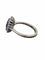 Bague 54 Bague de fiançailles - Saphir naturel 3,27 ct et diamants en or blanc 18 carats 58 Facettes