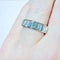 Bague 54 Demi-alliance - Bague en or blanc 18 carats et diamants baguette 58 Facettes 7835  A