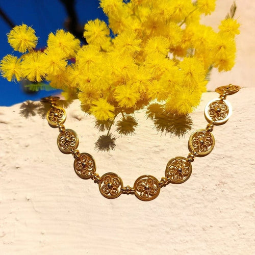Collier Collier « à la grecque » en or jaune 18k 58 Facettes 233
