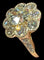 Bague 54 Bague en or jaune 18 carats avec diamants taille ancienne 58 Facettes 7601 A