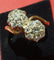 Bague 61 Bague toi et moi fleur en or rose 18 ct et diamants 58 Facettes 6912 A