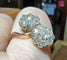 Bague 61 Bague toi et moi fleur en or rose 18 ct et diamants 58 Facettes 6912 A