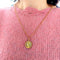 Pendentif Sellier - Médaille Vierge Marie ajourée en or jaune 18k 58 Facettes 234