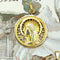 Pendentif Sellier - Médaille Vierge Marie ajourée en or jaune 18k 58 Facettes 234