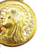 Pendentif Sellier - Médaille Vierge Marie ajourée en or jaune 18k 58 Facettes 234