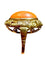 Bague 59 Bague années 1940 en or jaune 14 carats, corail cabochon et diamants 58 Facettes 7204 A