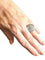 Bague 54.5 Bague en or blanc 18 carats sertie de diamants 2,15 ct 58 Facettes 7409 A