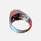 Bague 56 Bague chevalière en or blanc 18 carats et tourmaline bleue 58 Facettes 7824 A