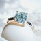 Bague 53 Bague solitaire en or blanc 18 carats avec diamant 1,51 ct 58 Facettes 7866 A