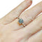 Bague 53 Bague solitaire en or blanc 18 carats avec diamant 1,51 ct 58 Facettes 7866 A
