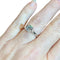 Bague 53 Bague solitaire en or blanc 18 carats avec diamant 1,51 ct 58 Facettes 7866 A