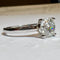 Bague 53 Bague solitaire en or blanc 18 carats avec diamant 1,51 ct 58 Facettes 7866 A