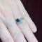 Bague 54 Bague Toi et Moi - Bague en or jaune 18 ct, diamant et saphir 58 Facettes 7869 A