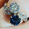 Bague 54 Bague Toi et Moi - Bague en or jaune 18 ct, diamant et saphir 58 Facettes 7869 A