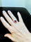 Bague 52 Bague Pompadour en or blanc 18 carats, rubis et diamants 58 Facettes 4620 A