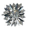 Bague 52 Bague étoile de fiançailles en or blanc 18 carats et diamants 58 Facettes 7872 A