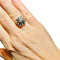 Bague 52 Bague étoile de fiançailles en or blanc 18 carats et diamants 58 Facettes 7872 A