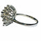 Bague 52 Bague étoile de fiançailles en or blanc 18 carats et diamants 58 Facettes 7872 A