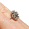 Bague 52 Bague étoile de fiançailles en or blanc 18 carats et diamants 58 Facettes 7872 A